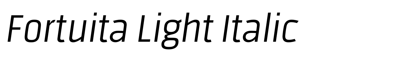 Fortuita Light Italic